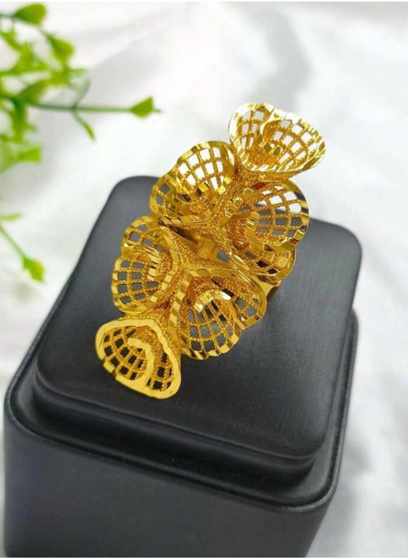 GOLDMAX 21k Gold Plated Ring For Women One Size  - Image 1