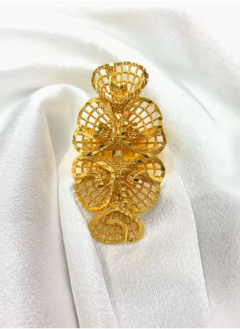 GOLDMAX 21k Gold Plated Ring For Women One Size  - Image 2