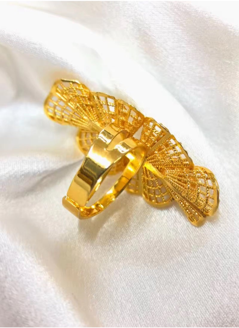 GOLDMAX 21k Gold Plated Ring For Women One Size  - Image 3