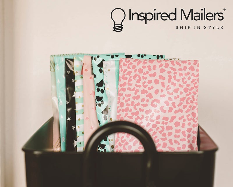Inspired Mailers - Poly Mailers 16x22-50 Pack - Rose Gold Cheetah - Large Mailing Envelopes - Large Shipping Envelopes - Large Shipping Bags - Big Mailers - Image 5