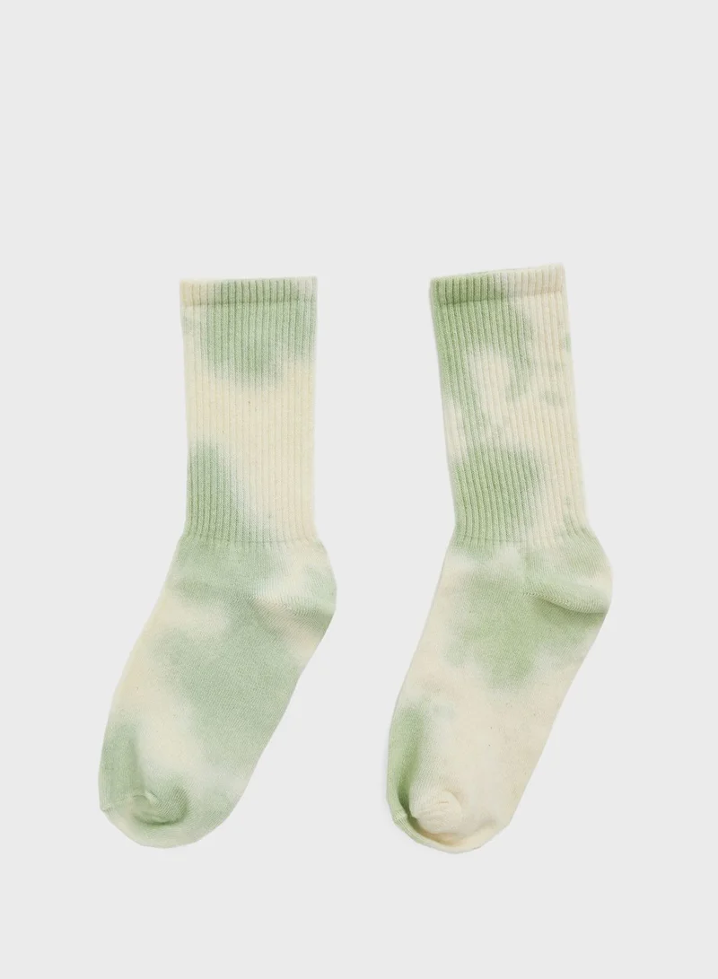 DeFacto Printed Tie Dye Socks