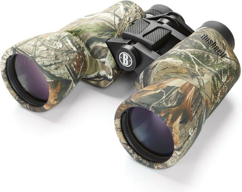 Bushnell مناظير باور فيو 10x50 مم مع عدسة بوررو برازم - تمويه ريل تري AP، مثالية للصيد، مراقبة الطيور، التنزه والمغامرات الخارجية - Image 1