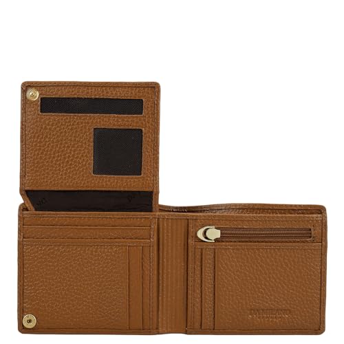 Da Milano Leather Bifold Men Wallet with Multicard Slot - Brown - Image 4