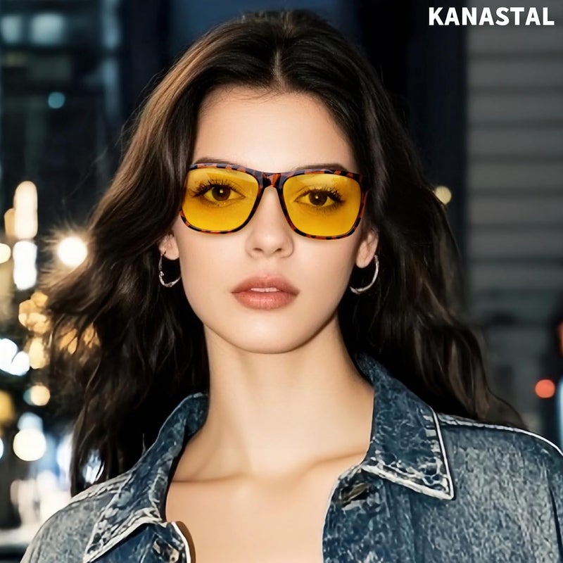 KANASTAL Polarized Sunglasses for Men Women, Classic Square Sports Sun Glasses Driving, Fashion Shades for Womens UV400 Protection Fishing Outdoor Cycling Activities - Image 2