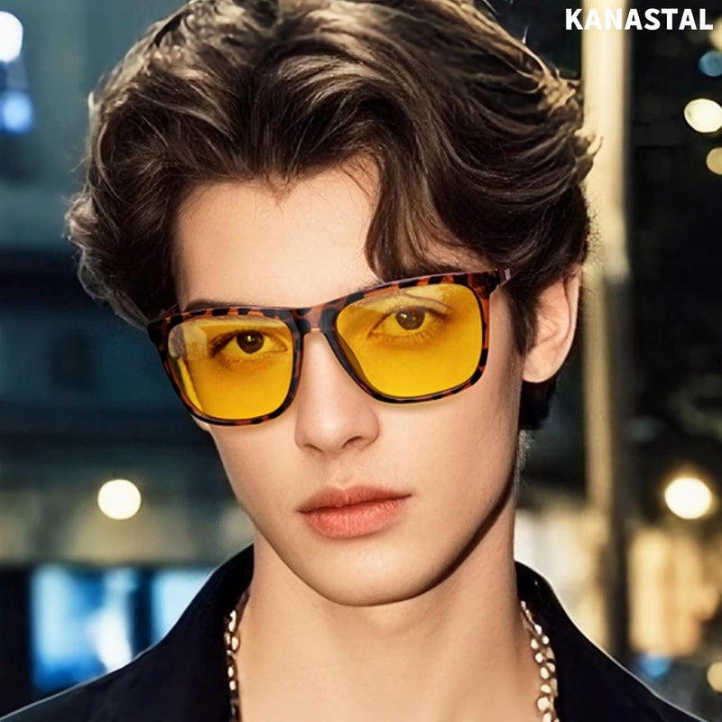 KANASTAL Polarized Sunglasses for Men Women, Classic Square Sports Sun Glasses Driving, Fashion Shades for Womens UV400 Protection Fishing Outdoor Cycling Activities - Image 3