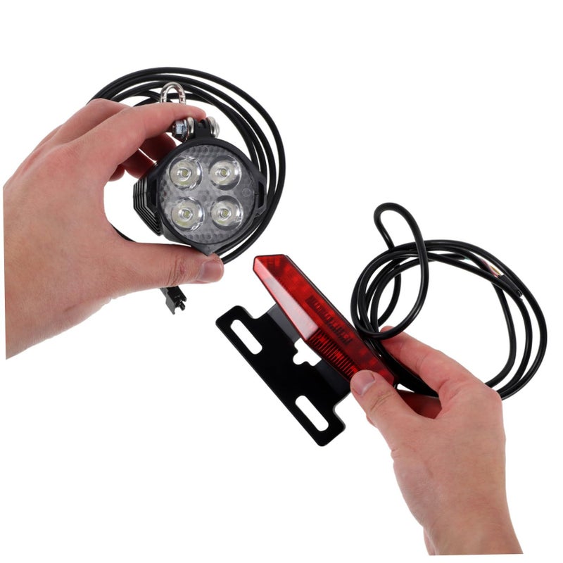 Alipis Led Bicycle Light Set With Tail Lights Brake Turn Signals And Horn - Image 5