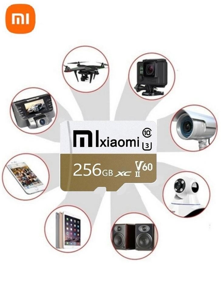 Xiaomi TF SD Card V60 Pro Micro SDXC Class 10 Memory Card High Speed Flash SD Card 256 GB Expanded Data Storage