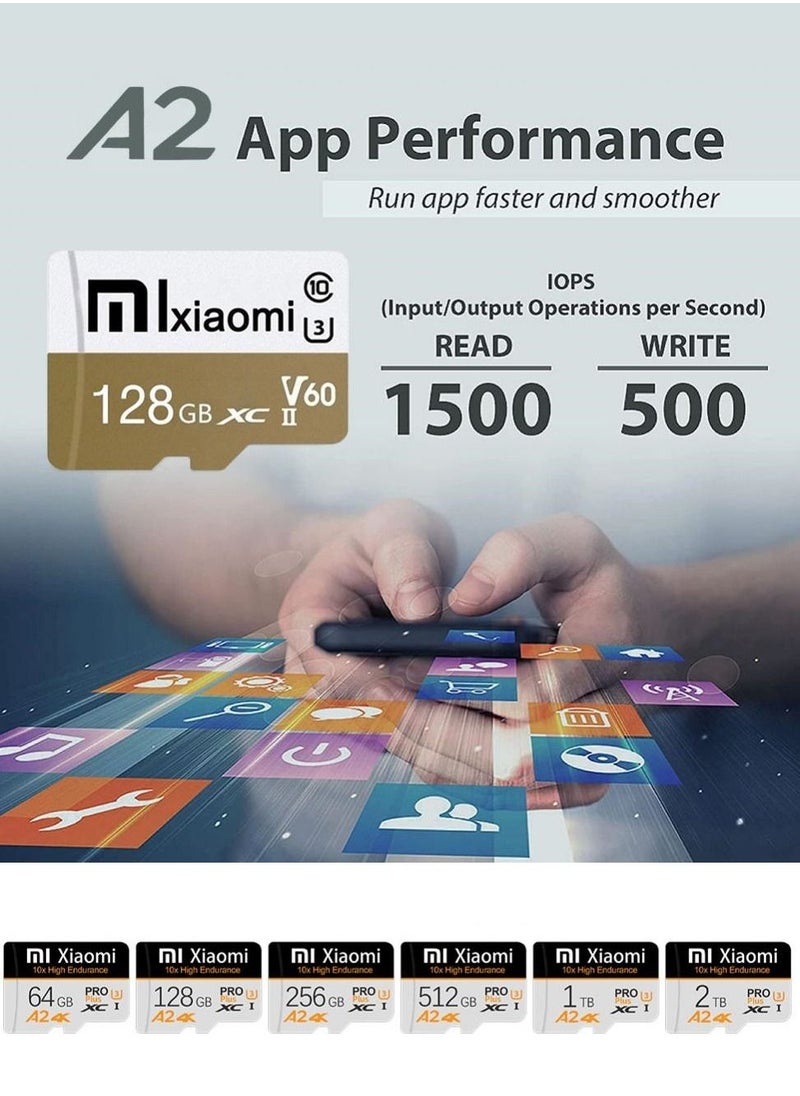 Xiaomi TF SD Card V60 Pro Micro SDXC Class 10 Memory Card High Speed Flash SD Card 256 GB Expanded Data Storage