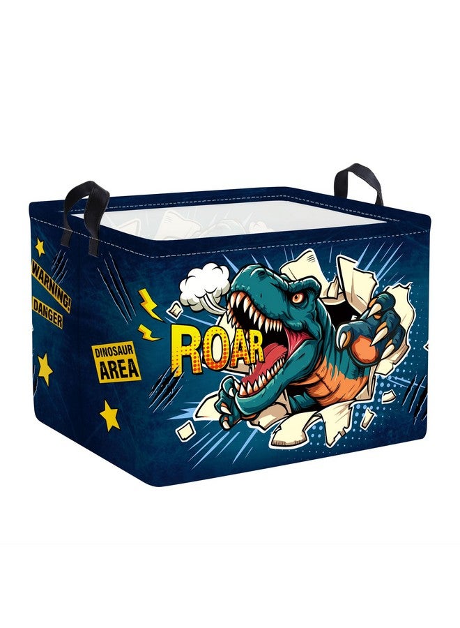 Clastyle 3D Dinosaur Kid Storage Basket Star Boy Gift Toy Box Baby Laundry Hamper Collapsible Clothes Organizer Nursery Bin for Bedroom, Roaring, 40 * 30 * 30 cm - Image 1