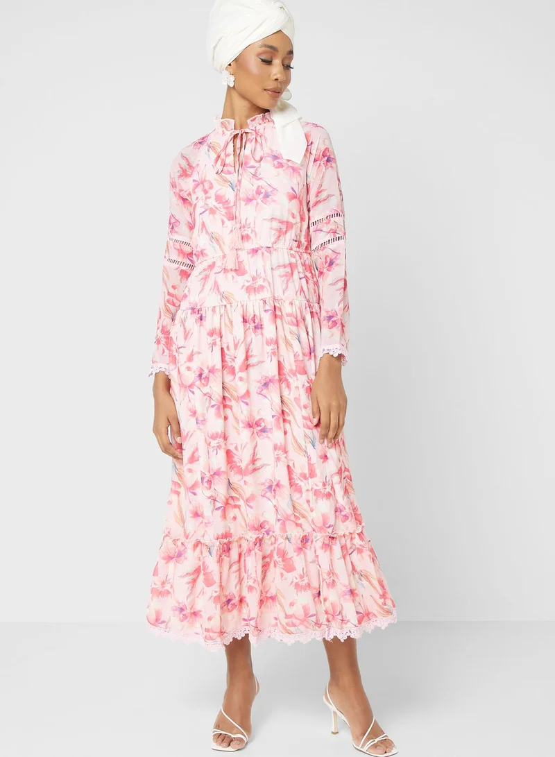 Khizana Floral Printed Dress