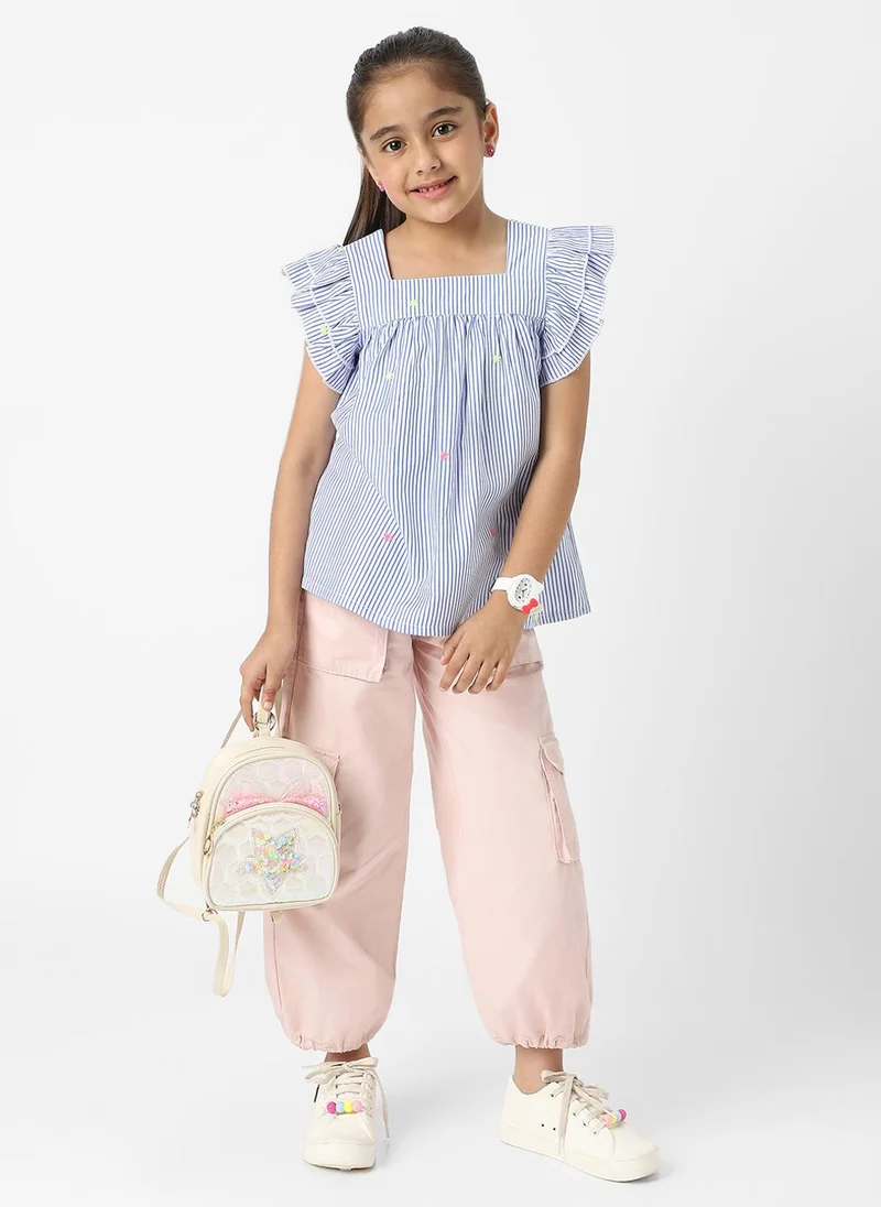 Nautinati Nautinati Girls Cotton Striped Top