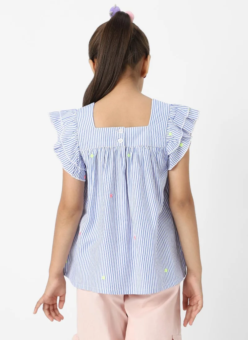 Nautinati Nautinati Girls Cotton Striped Top