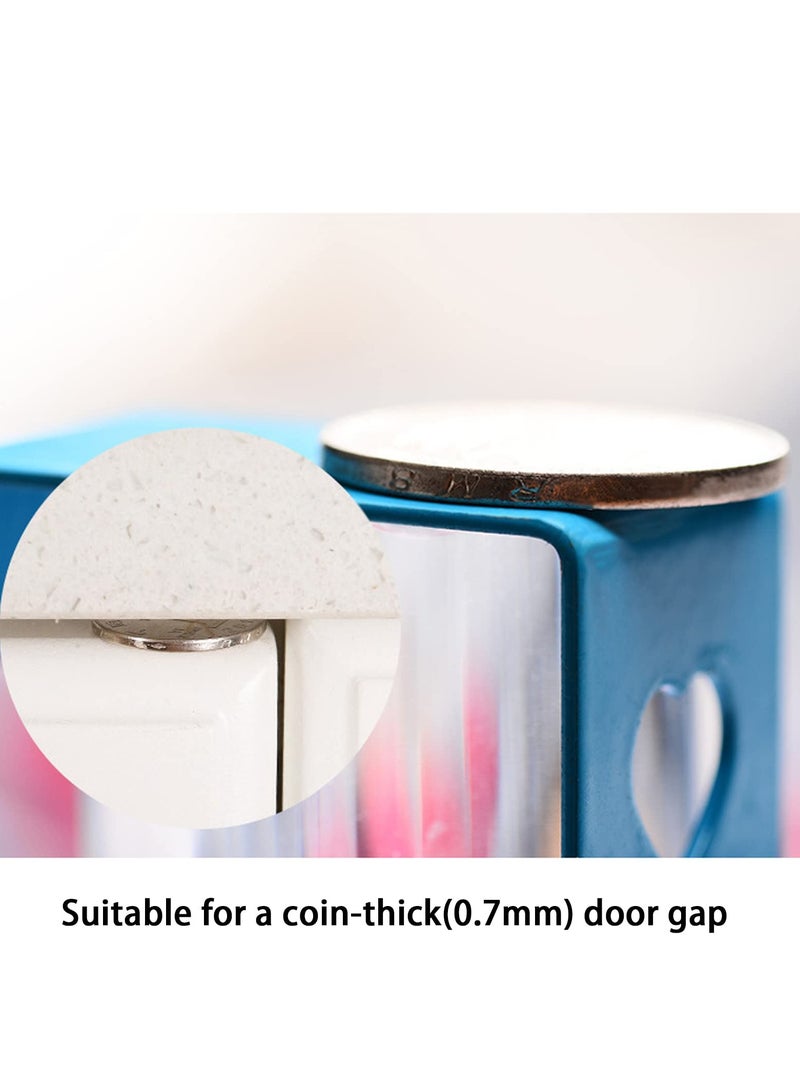 SOLARAE 6 Pcs Over Door Hooks, Stainless Steel Heavy Duty Door Hooks Z-Shaped Over Door Hooks for Hanging Coat/Towel/Bag/Robe for Bedroom/Bathroom/Kitchen/Office (Pink, Blue, White) - Image 3