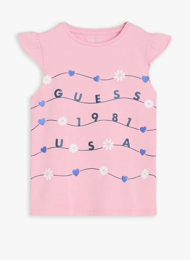GUESS Infant Graphic Crew Neck T-Shirt