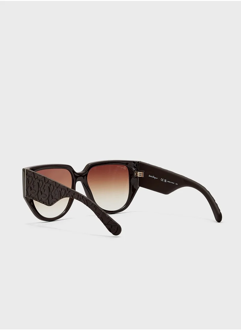 Salvatore Ferragamo Tea Cup Shape Sunglasses