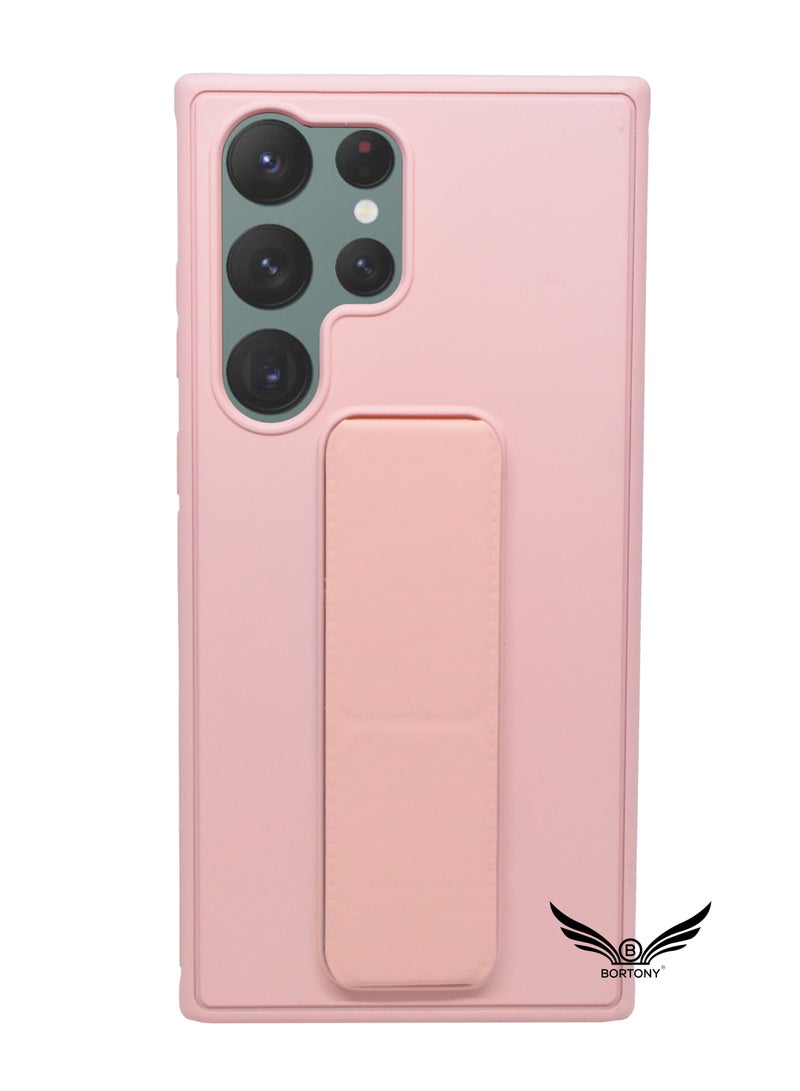 BORTONY Galaxy S23 Ultra Case Fully Covered With Finger Grip Stand Holder Anti Slip Shockproof Protective Case Cover For Samsung Galaxy S23 Ultra 5G - Image 1