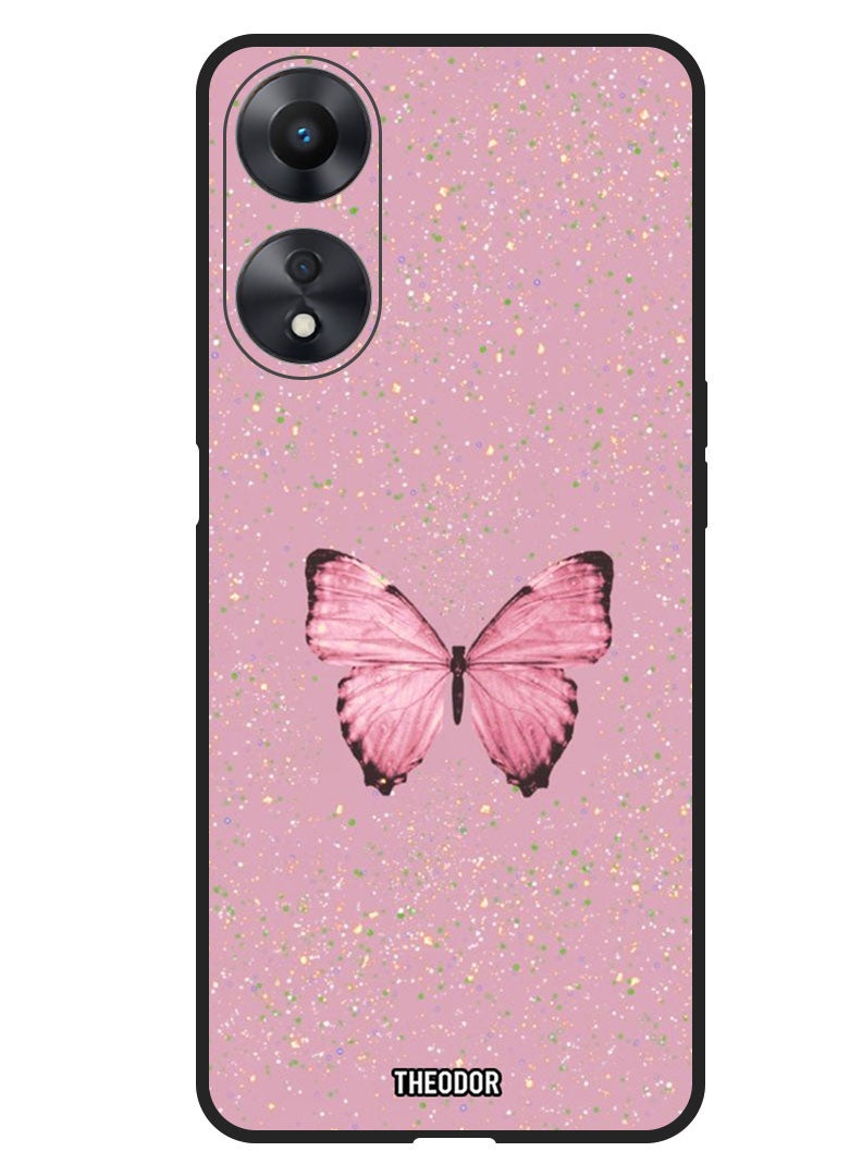 Theodor Protective Case Anti Scratch Shock Proof Bumper Cover For Oppo F23 5G Glitter Butterfly 1 - Image 1