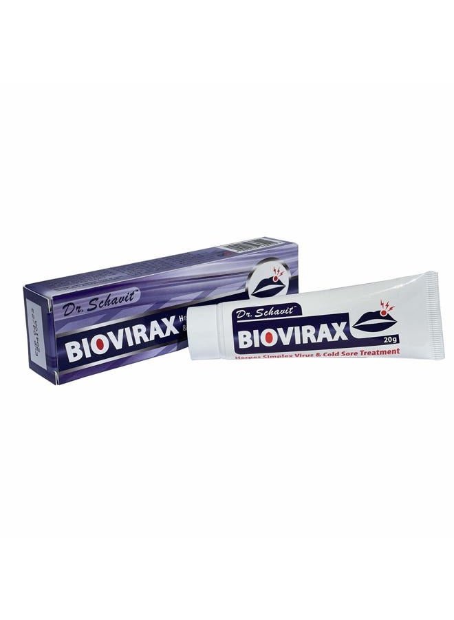 Dr. Schavit BioVirax Cold Sore Treatment – Natural Healing Cream, Prevent Spread of Cold Sores – Home Remedy, Easy Application 20 mg - Image 1