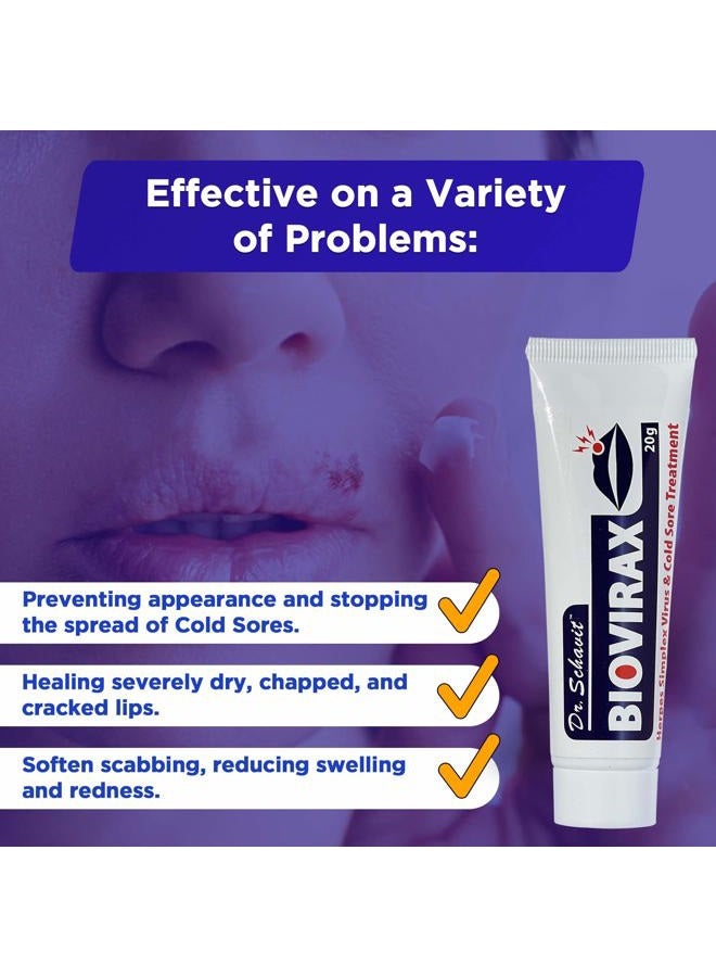 Dr. Schavit BioVirax Cold Sore Treatment – Natural Healing Cream, Prevent Spread of Cold Sores – Home Remedy, Easy Application 20 mg - Image 4