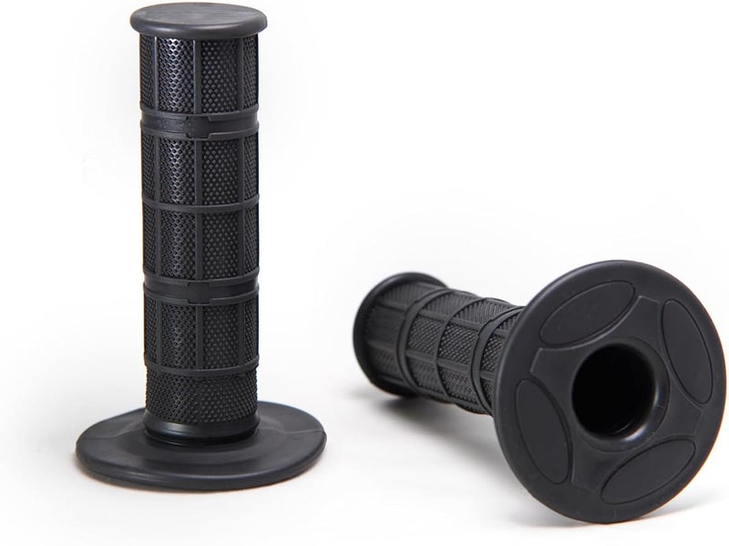 SYOSI 7/8" Motorcycle Hand Grips Dirt Bike Grips for CRF YZF WRF KXF KLX Pit-Bike, Soft Rubber Hand Handlebar Grip, Black - Image 1