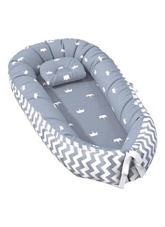 SKY-TOUCH Baby Lounger With Pillow, Memory Foam Base, 0 - 12 Months  - Image 1