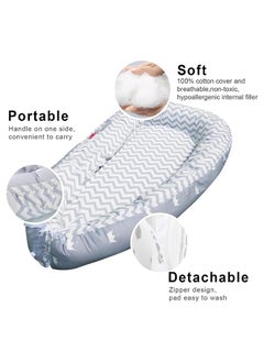 SKY-TOUCH Baby Lounger With Pillow, Memory Foam Base, 0 - 12 Months  - Image 3
