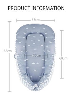 SKY-TOUCH Baby Lounger With Pillow, Memory Foam Base, 0 - 12 Months  - Image 2