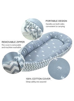 SKY-TOUCH Baby Lounger With Pillow, Memory Foam Base, 0 - 12 Months  - Image 5