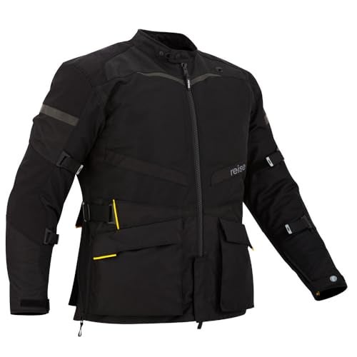 Reise - PineAir Summer Adventure Touring Jacket | Durable, breathable, and designed for diverse terrains | CE Level 2 Safetech armor | Superior ventilation | Waterproof pockets - Black Color - Image 2