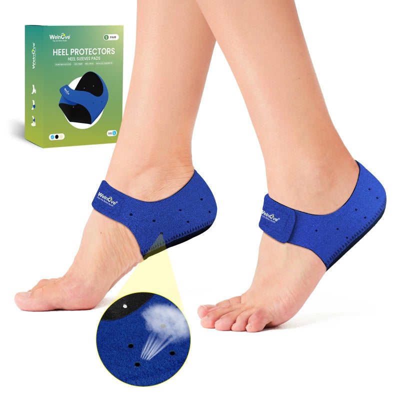 Welnove Plantar Fasciitis Protector for Shoes Welnove Heel Cups for Pain Relief Inserts Pads for Achilles Tendonitis Support Cushion for Women Men W 9513 M 8514 