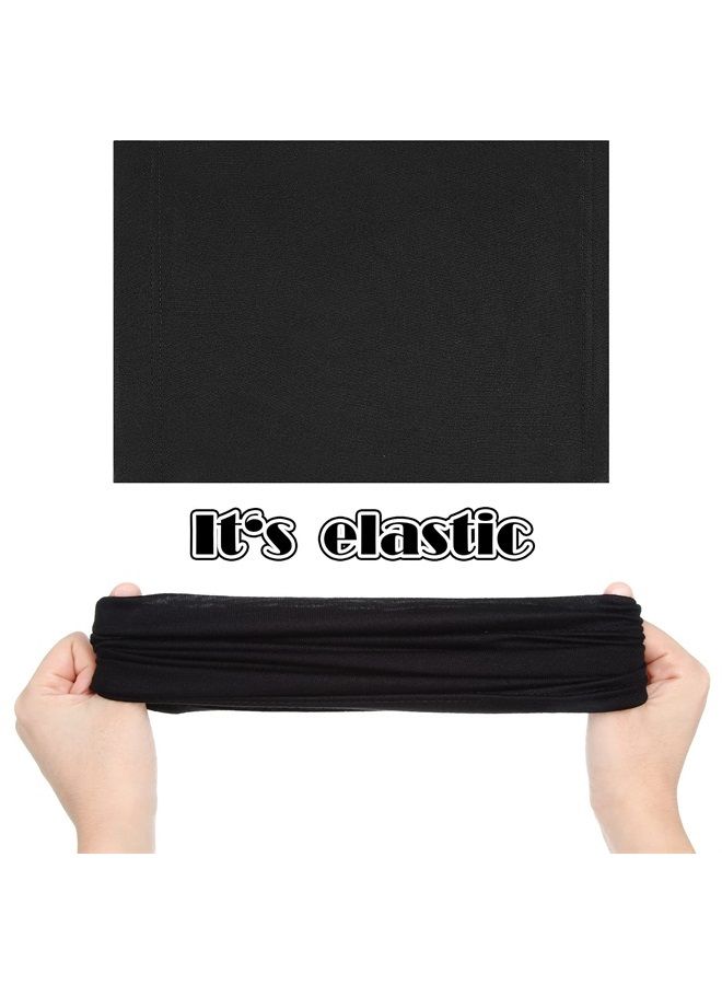 Satinior 6 Pieces Unisex Spandex Dreadlocks Bands Elastic Long Hair Dreads Head Wraps Braids Bonnet Tubes Solid Colors Tube Headbands for Men Women Hair, (Classic Color) - Image 3