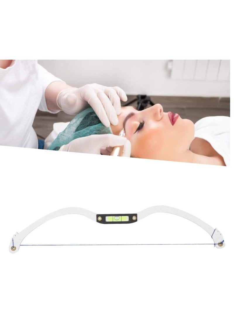 Eyebrow Ruler, Professional Microblading Line Marker Ruler Eyebrow Ruler Sticker More Symmetrical, Eyebrow Positioning Tool Horizontal Ruler, Reuseable Eyebrow Positioning Tool (Silver)