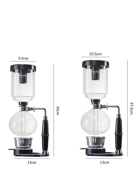 Experience the art of making coffee with the Glass Siphon Coffee Maker This innovative machine is crafted with precision and elegance, and adds a touch of sophistication to your coffee ritual.