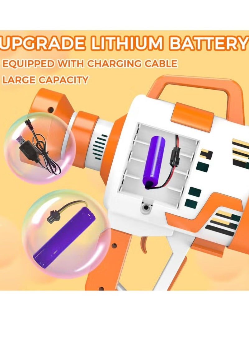 VIO 108 Hole Bubble Machine Gun Blower with Colorful Lights Fun Bubble Maker Toy for Kids Perfect for Birthday Parties Celebrations Outdoor Summer Fun Great Gift for Toddlers Girls Boys Bubble Blaster Toy  - Image 3