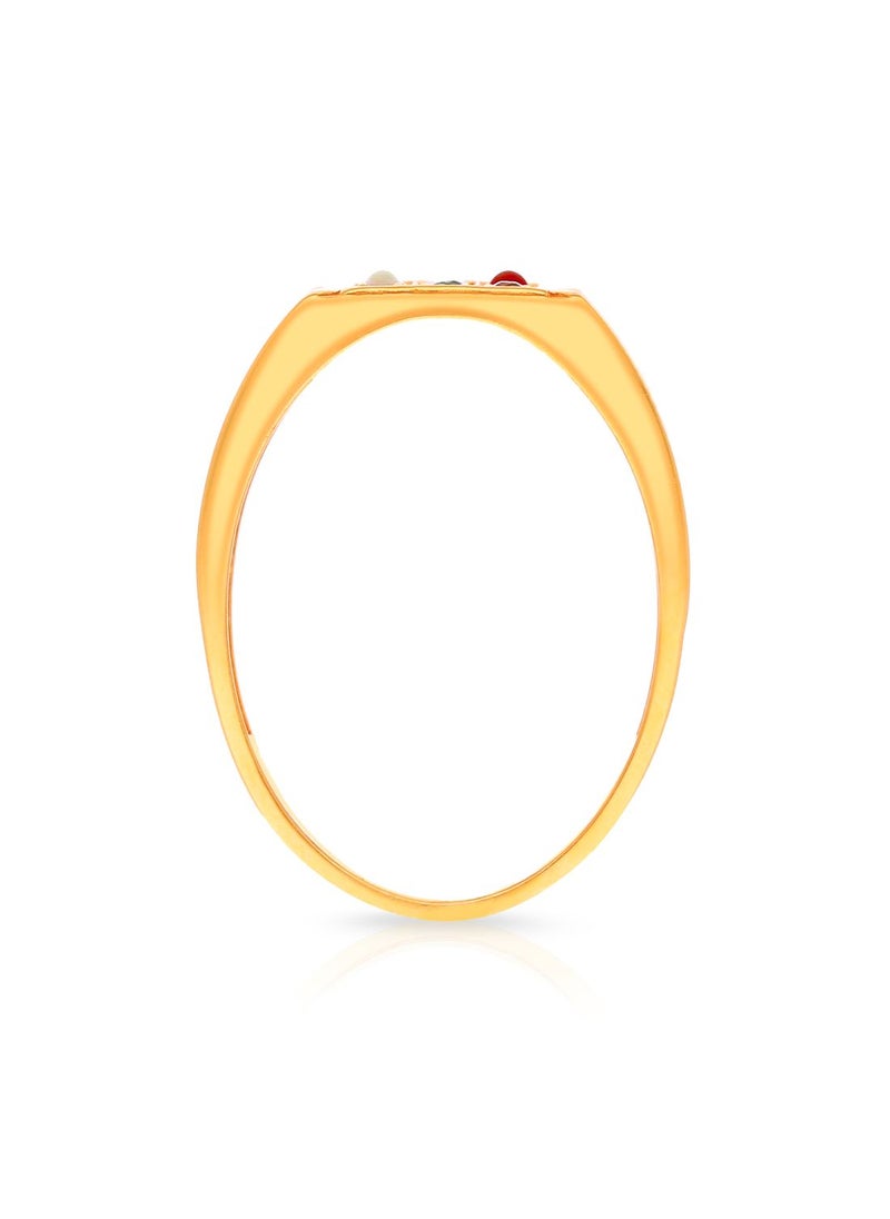 Malabar Gold and Diamonds 22 Carat 916 Purity Precia Gemstone Ring PTRDNVR328RN1 for Men  - Image 3
