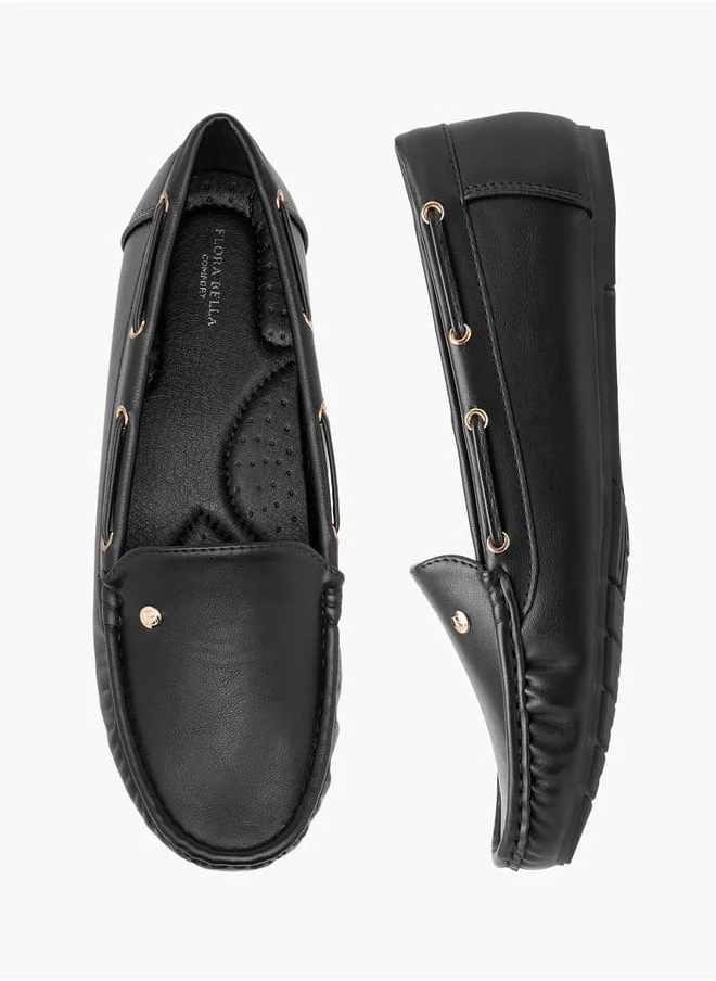 فلورا بيلا من شو إكسبرس Women Solid Loafers with Lace Inserts