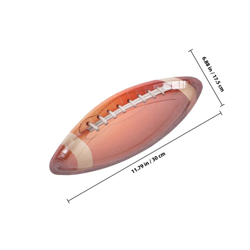 Disposable Football Paper Plates 20 Count For Game Day And Sports Party Supplies - Image 3
