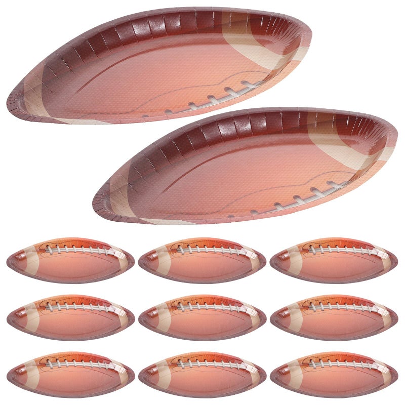 Disposable Football Paper Plates 20 Count For Game Day And Sports Party Supplies - Image 2