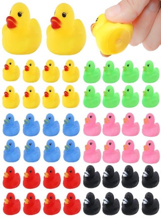 Rubber Duck Bath Toys 50PCS Mini Ducks Bulk for Kids Baby Shower Birthday Party Decorations Favors Gift Classroom Summer Beach Pool Activity Carnival Game, Six Colors - pzsku/Z2993E0A6F8BE0F9FC770Z/45/_/1686916771/64c6f462-147f-4def-979a-f9c985b828c6