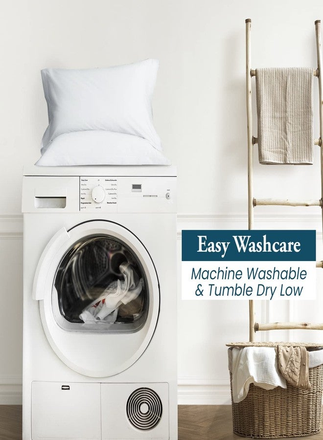 SP Cotton Euro Pillow Shams Set of 2 Pillowcase Euro Shams 26x26 inch White Solid Pillow Covers - Luxury 500 Thread Count European Pillow Shams 100% Egyptian Cotton Decorative Pillowcase Cover - Image 5