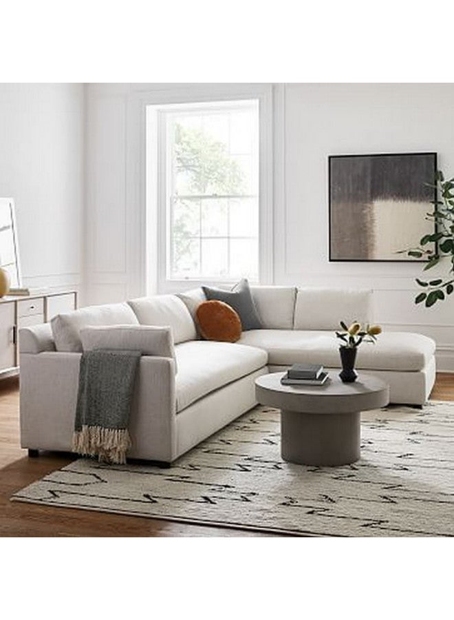 الهوم كنبة زاوية 5 مقاعد شكل حرفL بمقاس 266×266×60×54 سم - بيج - Image 1