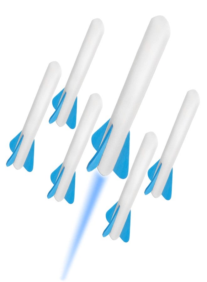 Stomp Rocket Jr Glow Rocket Refills, 6 Rockets - Replacement Glow in The Dark Rockets for Soft Foam Rocket Launcher for Kids - Fun Backyard & Outdoor Kids Toys Gifts for Boys & Girls - Image 1