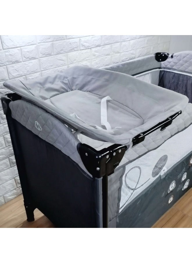 بورباي سرير و بلاي بن أطفال قابل للطي مع طاولة تغيير وحامل أدوات - بورباي - Image 4