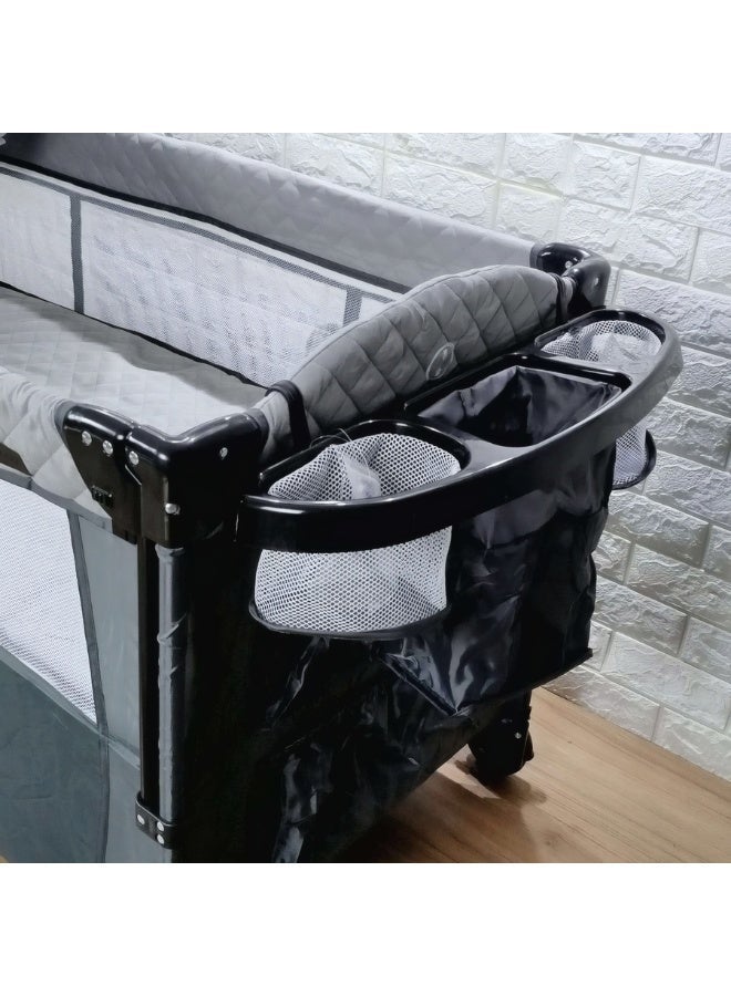 بورباي سرير و بلاي بن أطفال قابل للطي مع طاولة تغيير وحامل أدوات - بورباي - Image 3