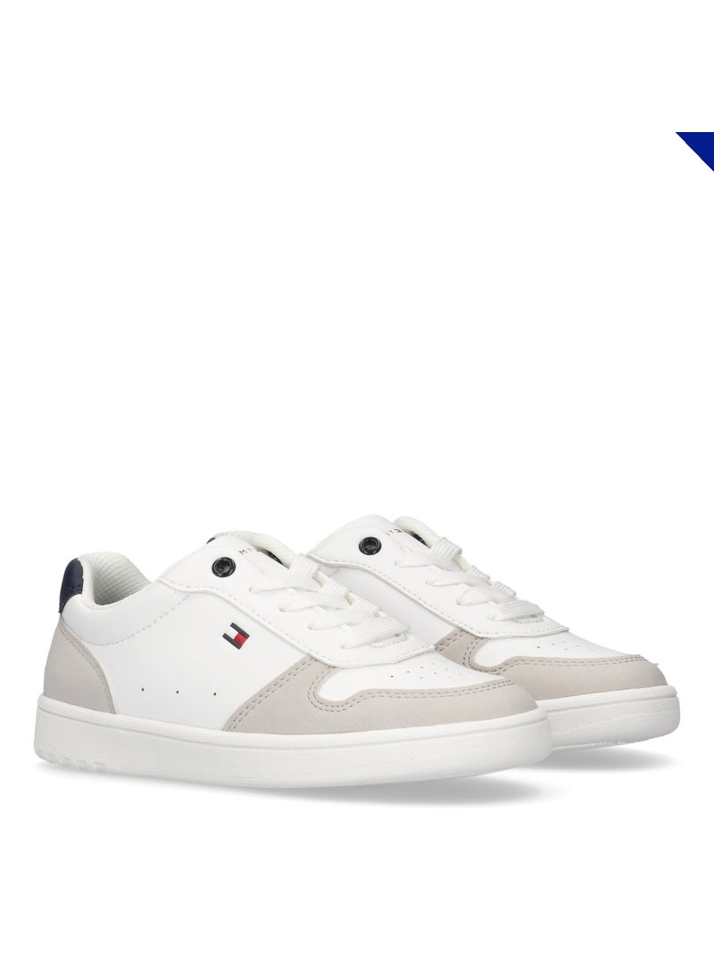 TOMMY HILFIGER - Kids Lace Up Low Top Sneakers - Image 1