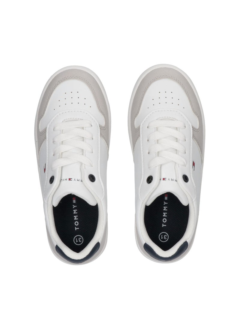 TOMMY HILFIGER - Kids Lace Up Low Top Sneakers - Image 1