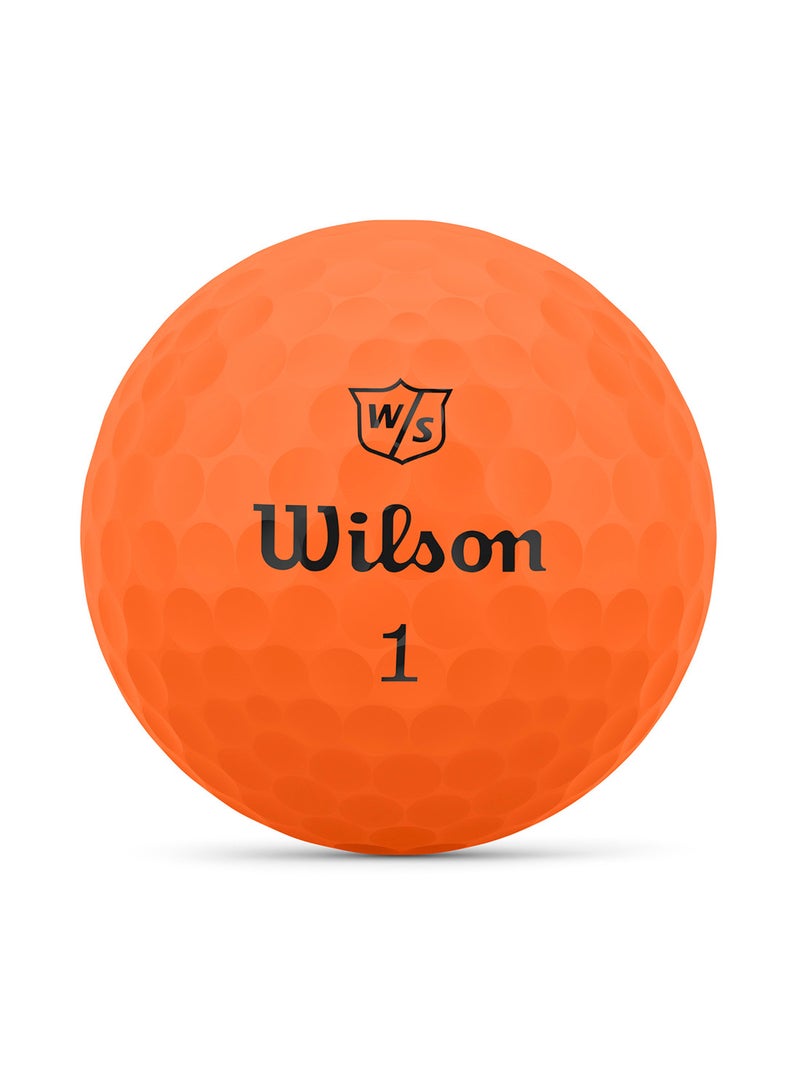 Wilson كرات جولف ستاف ديو برتقالية، عبوة من 12 - Image 2