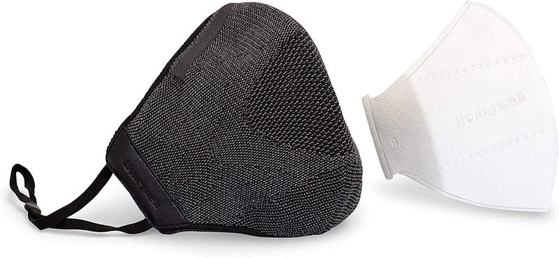 Honeywell Safety 4-Pack Dark Gray Dual Layer Face Covers with 32 Replaceable Inserts, Size M/L (RWS-50112),Dark Grey - Image 3