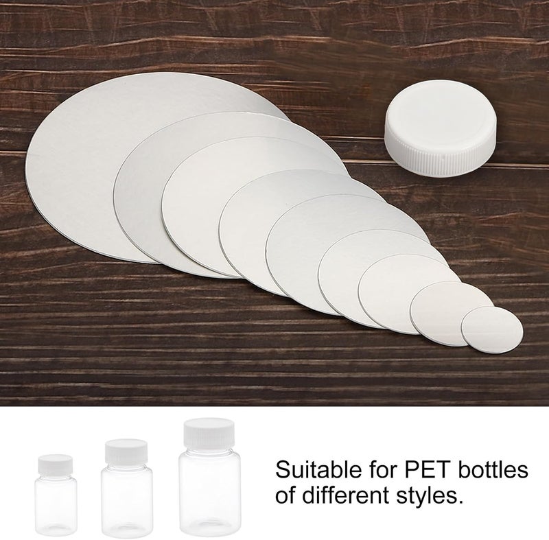 PATIKIL 55mm Aluminum Foil Cap Liner - 50 Pack Tamper Resistant Sealing Liners for PET Bottles and Jars - Image 5