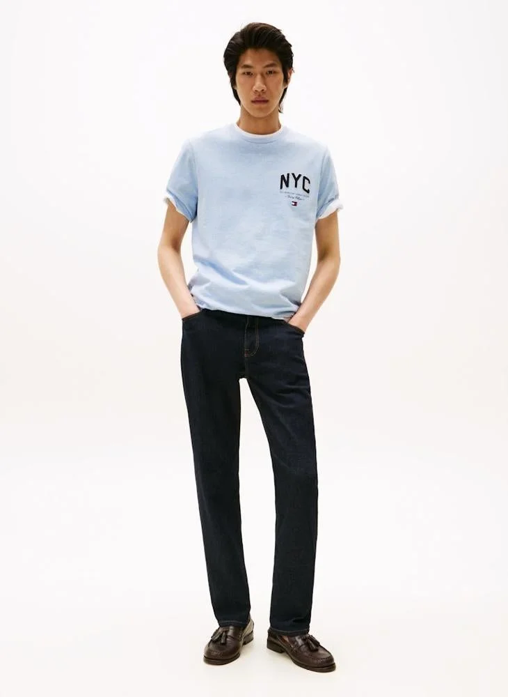 Tommy Hilfiger blue Athleisure Logo Appliqué T-Shirt for Men | Best Price UAE